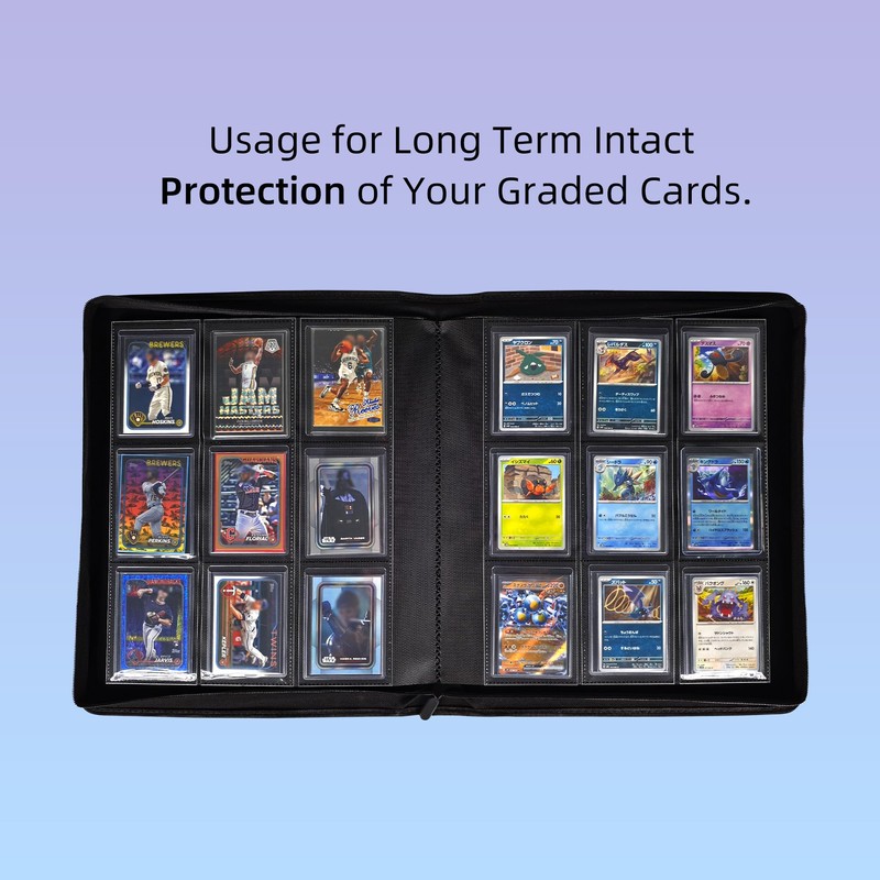 ARCHIVALPRO 9 Pocket Top Loader Binder | Holds 288 Toploader
