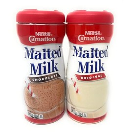 Nestle Carnation Powdered Malted Milk Variety Set - Chocolate & Original - 1 of each flavor