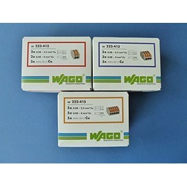 WAGO Connecting Clamps Set of 50X222 Genisys, 412, 413, 50X222 40X 222-415