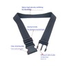 1Pcs Wheelchair Safety Strap Seat Belt Adjustable Universal Harness with