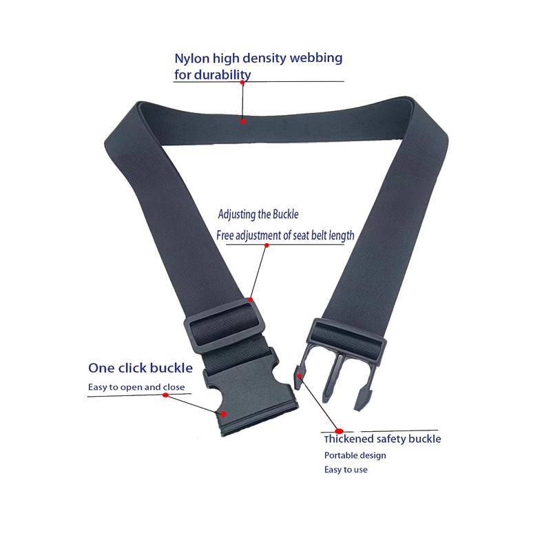 1Pcs Wheelchair Safety Strap Seat Belt Adjustable Universal Harness with