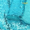 LQIAO Sequin Backdrop 8x8ft Teal Blue Curtain Panels Sequin Fabric