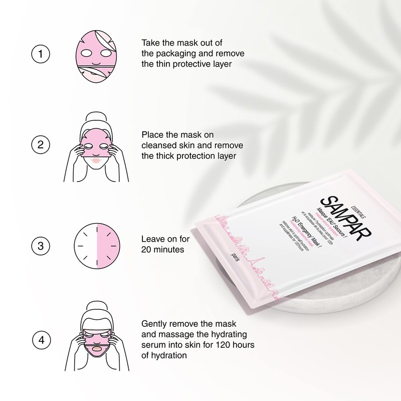 Sampar - H2O 'Emergency' Mask - Moisturizing and Hydrating Hydrogen