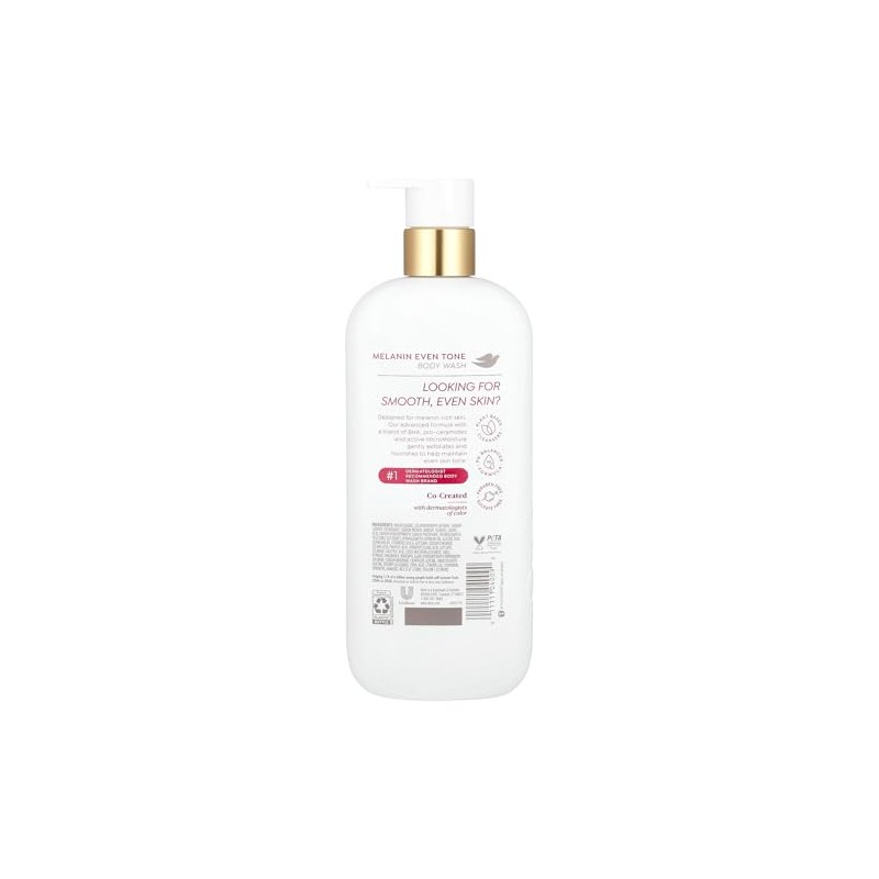 Dove Exfoliating Body Wash Melanin Even Tone promueve un tono