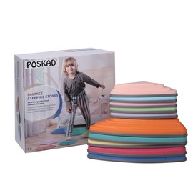 POSKAD Durable Non-Slip Stepping Stones for Kids - Toddler Stepping Stones to Encourage Balance & Gross Motor Skills, Indoor & Outdoor Toys, Gift for Kids, Obstacle Course Fun (10 color)