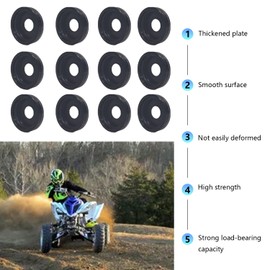 BIGLKNM 12pcs A Arm Dust Cover Caps compatible for ATV Banshee 350 Blaster 200 Raptor YFM125 YFM250 YFM660R YFM700 YFZ450/YFZ450R/YFZ450X OEM#5YT-23517-00-00 Dust Cover Seal Cap Rebuid Kit
