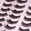 False Lashes Natural Cateye Eyelashes - 3D Fluffy 14mm Natural