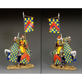 King & Country Medieval Knights & Saracens MK206 Mercenary Knight Robert de Chevron Mounted 1:30 Scale Metal