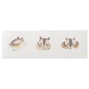 Arisaka Senzando Pochi Pouch, Set of 3, Stickers, Chipmunks and