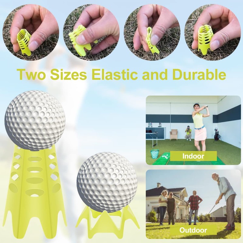 20Pcs Plastic Golf Tees Lightweight Golf Simulator Tees Portable Golf