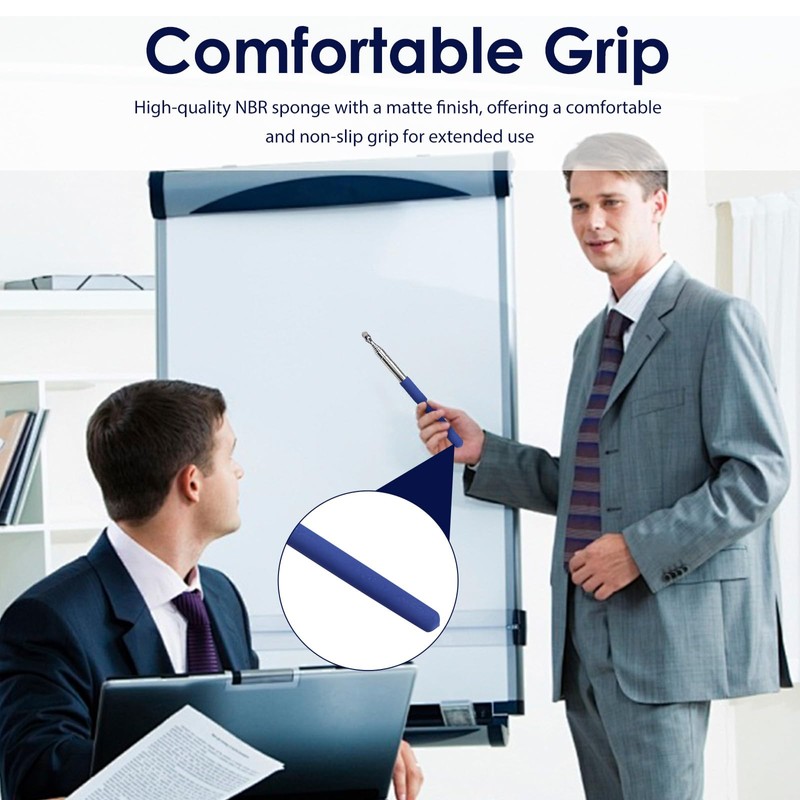 2 Pack Retractable Teacher Pointer 𝟑𝟗.𝟓'', Pointer Stick with 𝗦𝘁𝘆𝗹𝘂𝘀