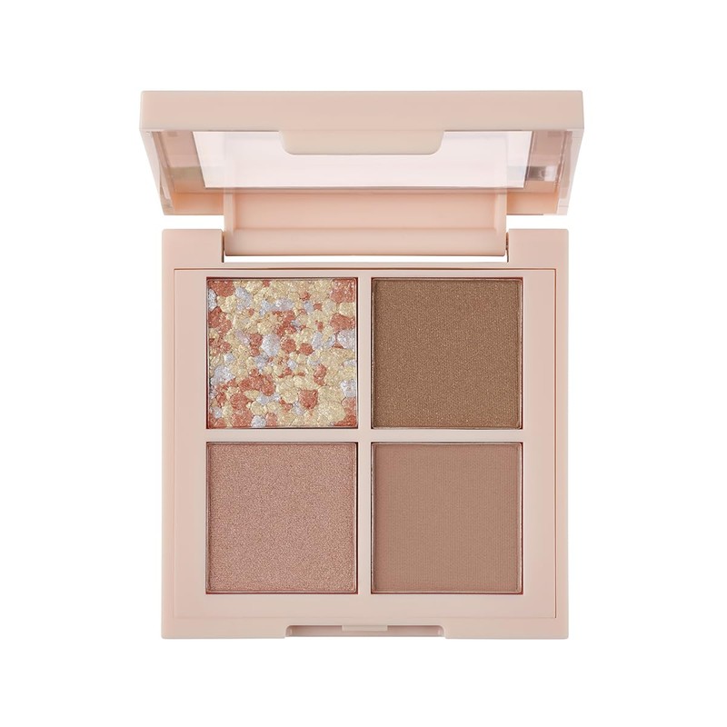 Revlon Dazzle Eyeshadow Quad 008 Cashmere Nude Color Image: Milky