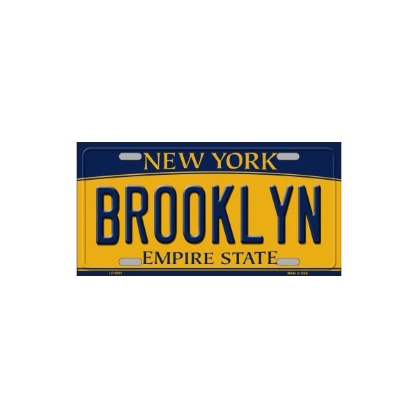Brooklyn New York Novelty Metal Novelty License Plate Tag LP-8951