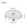 sourcing map Round Shape Aluminum Disc, 4pcs M8x50mm Aluminum Circle