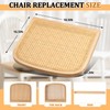 Yerliker 1 Pack Cane Chair Replacement, Natural Chair Replacement Cane