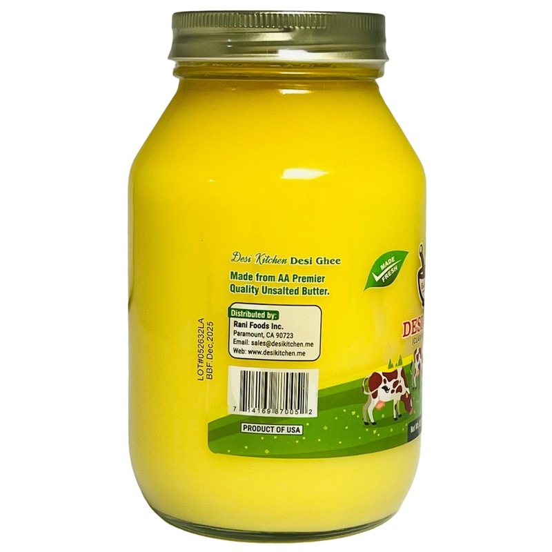 Desi Kitchen DESI GHEE (Clarified Butter) 32 FL OZ (946