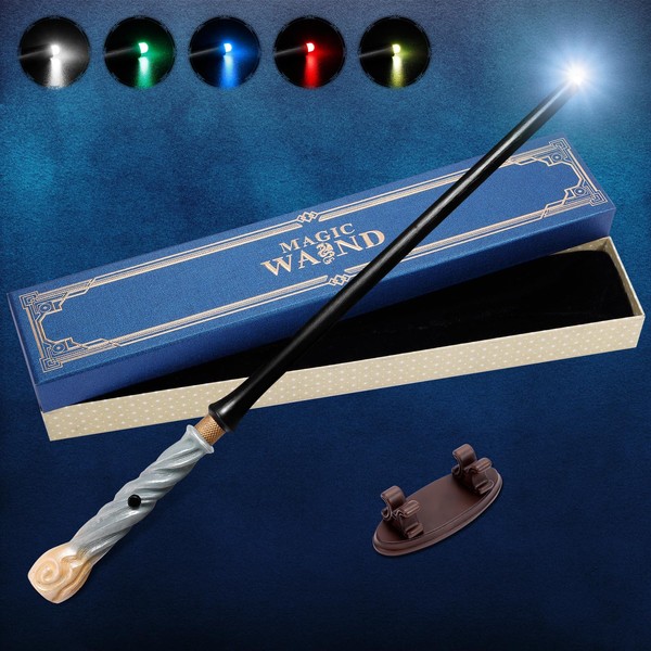 CharmFields Light Up Magic Wizard Wand with 5 Static Light