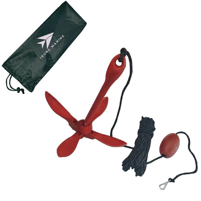 CLSSLVVBN Kayak Anchor Set Including Grappling Hook and Durable Nylon