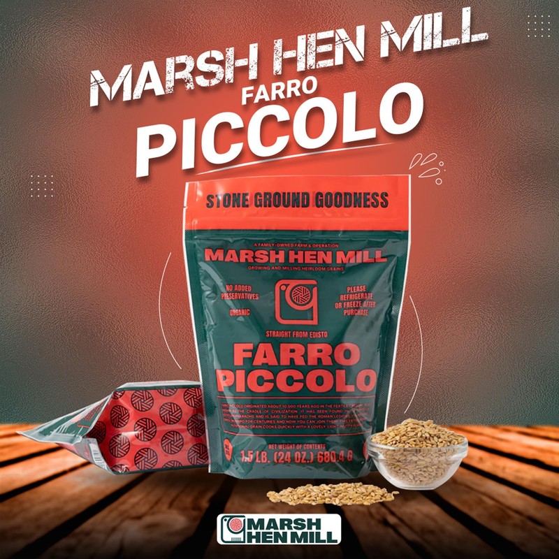 MARSH HEN MILL Farro Piccolo Semi Pearled Ancient Grains |