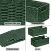 Vagusicc Wicker Storage Basket, Set of 2 Hand-Woven Paper Rope