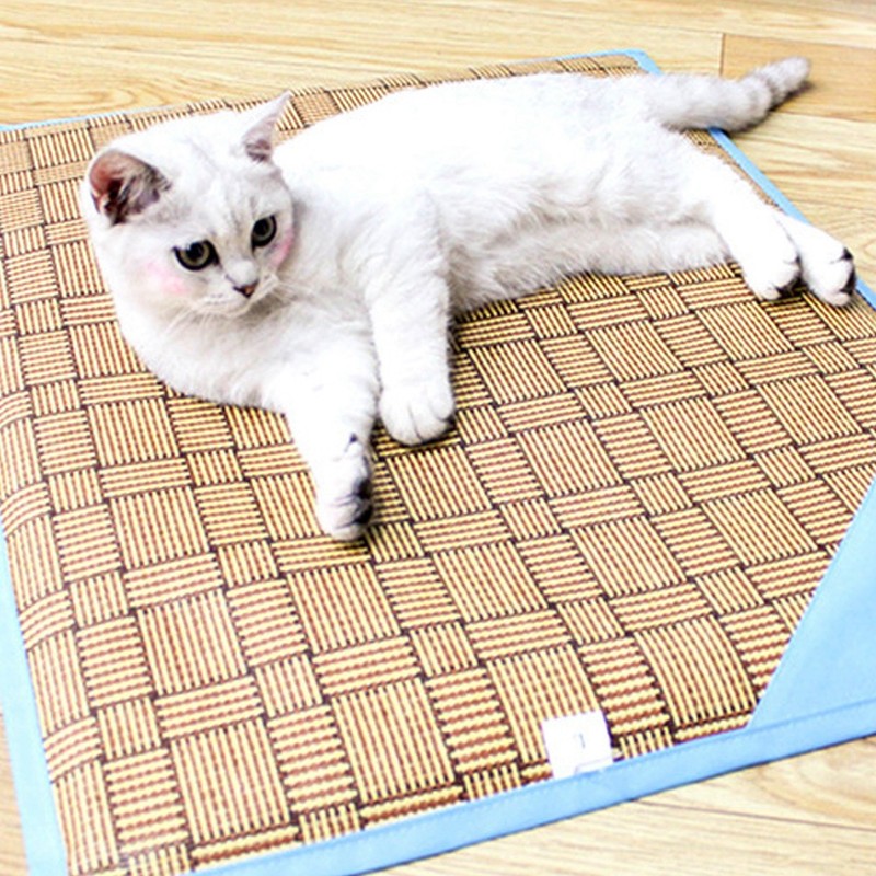 Summer Bamboo Fiber Moistureproof Soft Dog Cat Pet Sleeping Cooling