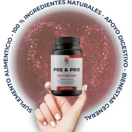 Probióticos Prebióticos Enzimas Digestivas MCT Oil 120 Capsulas Sin Sabor