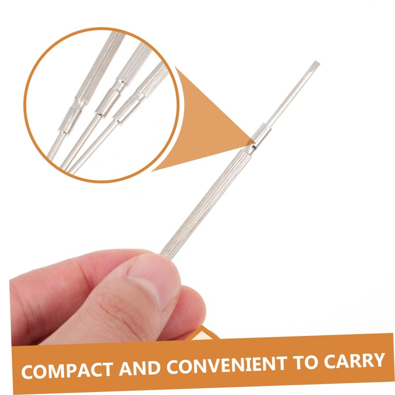 Tofficu 3Pcs Music Instrument Screwdriver Flute Saxophone Piccolo Repair Tool