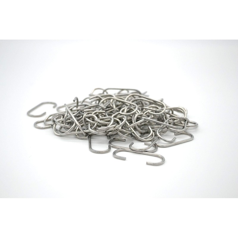 Generisch Pack of 100 C-Hooks Galvanised 39mm Long 18mm Wide