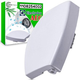 ONIX TECH Washing Machine Handle White 100 x 63 x 27 mm with Original Code 1108254002 110825400/2 for Electrolux for AEG Zanussi