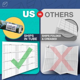 Dry Erase Calendar for Wall, 38"x58" - Undated, Reusable, Yearly - Large Whiteboard For School, Classroom & Office, Includes Markers, Eraser & Accessories