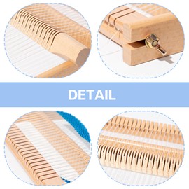 SnowTing Weaving Loom Kit, 15.6 x 10.1 x 1.2 Inch Large Wooden Weaving Frame for DIY Tapestry, Multi-Craft Hand-Knitting Loom Machine for Adults & Beginners DIY Wall Art, Home Decor, and Art Projects