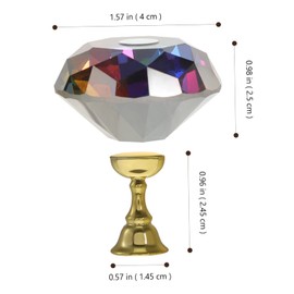 Baluue Professional Nail Art Kit Stand Sturdy Glass Nail Practice Holders for Beginners Experts