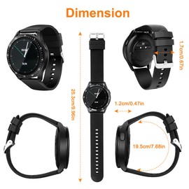 VOVOAEWACH Smart Watch with Earbuds, 1.32 Inch Round Fitness Watch X7, 2 in 1 Bluetooth Watch with Step,Calories,Sleep Monitor,Heart Rate Blood Pressu-re Monitor for iOS & Android