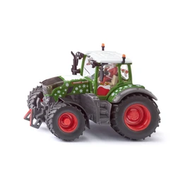 siku 3224, Christmas tractor Fendt 728 Vario, 1:32, incl. Santa driver, metal/plastic, green, removable cab, steering knuckle steering, movable front and rear coupling