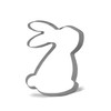 Keewah Rabbit Bunny Cookie Cutter, 4.5”, Stainless Steel
