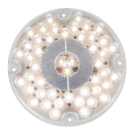Grand General 82336 7” Round White LED Stop/Turn/Clearance Bus Light For Trucks, Trailers, RVs, Buses, Utility Vehicles