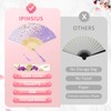 iPihsius Folding Fan, Slik Folding Hand fan with First Layer