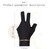 TOPDANCHUANG 2PCS Anti Slip Billiard Glove 3 Fingers Show Gloves