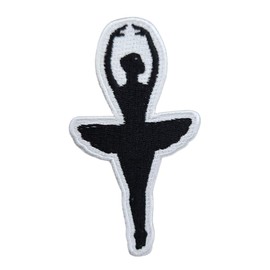 3.5" Embroidered Dance Ballet Ballerina Iron On Patch | Decorative Dance Ballet Ballerina Applique Iron On/Sew On Patches for Clothing, Hats, Jackets, Clothes, Backpacks, Holes