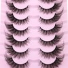 False Lashes Natural Look Fluffy Faux Mink Eyelashes Wispy Fox
