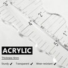 UPTTHOW Acrylic Paper Tearing Ruler Craft Ruler for Cutting Paper