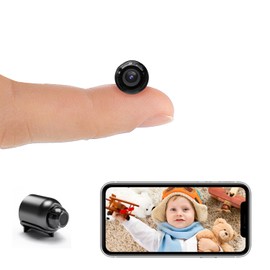 New Smallest Wireless WiFi Camera,HD1080P Mini Camera,Smart Home Camera,Portable Baby Monitor,Pet Camera Nanny Cam with Night Vision,Motion Detection,Cloud Storage for Security with iOS Android APP