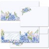 PaperMedia Envelopes Flowers and Blossoms Blue Hortensia Pack of 25
