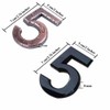 3D Self Adhesive Mailbox Numbers 0-9 Number Stickers No Drilling