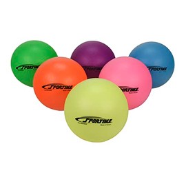 Sportime Tactile Neon Techno-Coat Foam Balls, 6-1/4 Inch, Set of 6, Assorted Colors