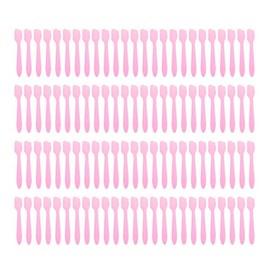 Reusable Mini Make-up Spatulas, 100 pieces,Pink.