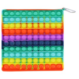 Pop Fidget Toy Rainbow Square 100-Button Silicone Bubble Popping Game | Satisfying Hand Sensory Toys for Special Needs, ADD, ADHD | Anxiety and Stress Relief Games, Novelty Gifts