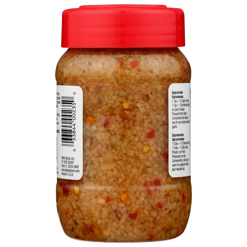Badia KHLV00397485 8 oz Garlic Minced Red Chili Spice