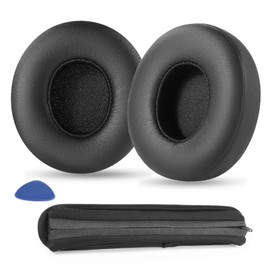 TaiZiChangQin Replacement Ear Pads Compatible with Beats by Dr. Dre Solo 4 Wireless On-Ear Bluetooth Headphones Protein Leather Pads Headband Cover