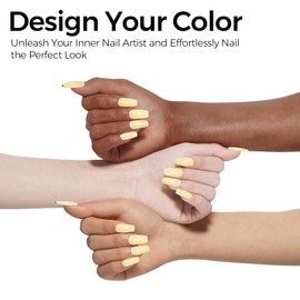 TOMICCA Yellow Gel Nail Polish15ml, Bright Yellow Nail Polish, Soak Off UV LED Macarons Gel Polish Colors, Pastel Nail Art Manicure Salon DIY for Spring Summer